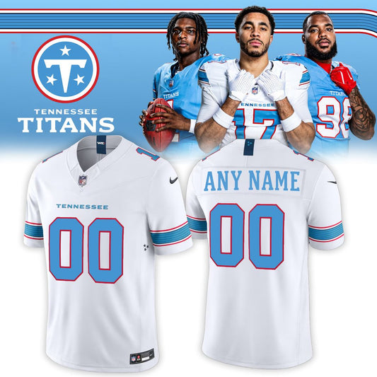 Tennessee Titans Jeffery Simmons Vapor F.U.S.E. Sewn Down Limited Custom Jersey