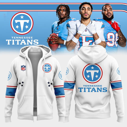 Tennessee Titans Cameron Ward Light Vapor F.U.S.E. Sewn Down Limited Zip Hoodie