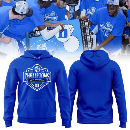 Duke Blue Devils Unisex 2026 ACC Men's Basketball Tournament Champions Locker Room Special Hoodie