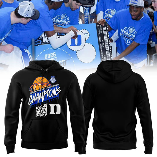 Duke Blue Devils Unisex 2026 ACC Men's Basketball Tournament Champions Special Hoodie