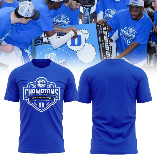 Duke Blue Devils Unisex 2026 ACC Men's Basketball Tournament Champions T-Shirt