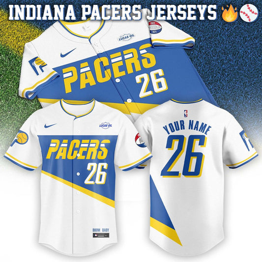 Indiana Pacers 2025/26 City Edition Swingman Baseball Jersey - Custom - Unisex