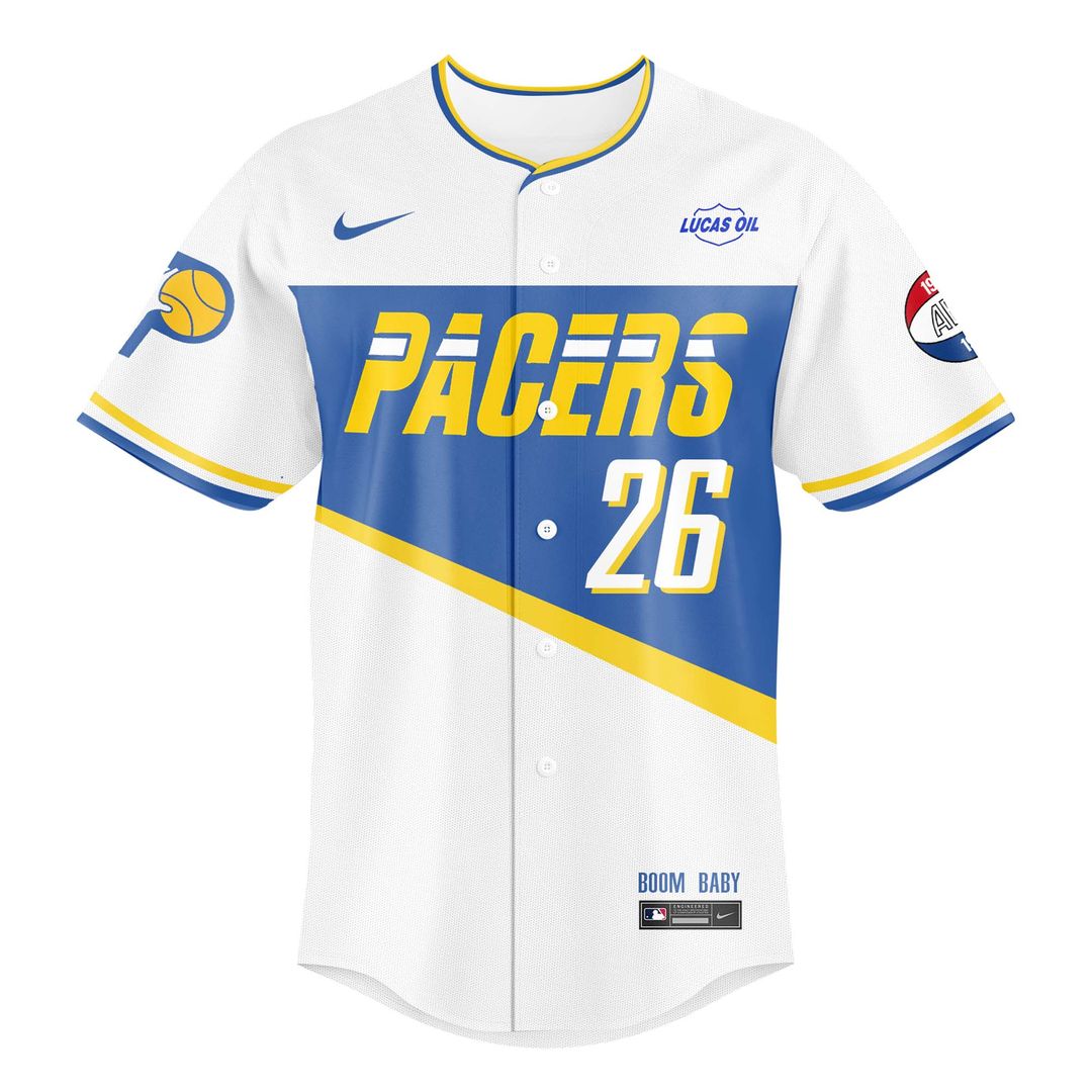 Indiana Pacers 2025/26 City Edition Swingman Baseball Jersey - Custom - Unisex