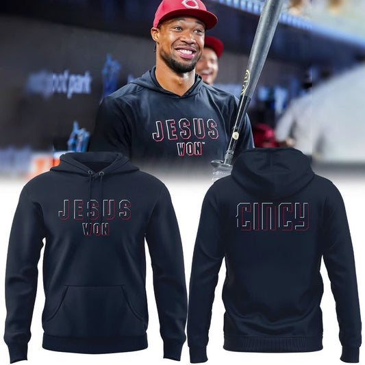 Cincinnati Reds Jesus Won Special Edition Hoodie
