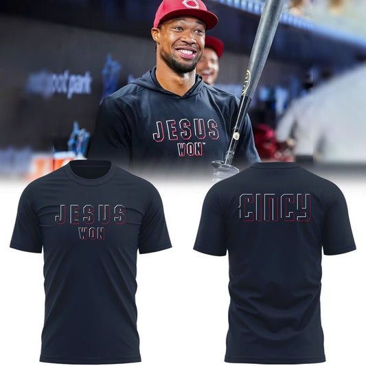 Cincinnati Reds Jesus Won Special Edition T-Shirt