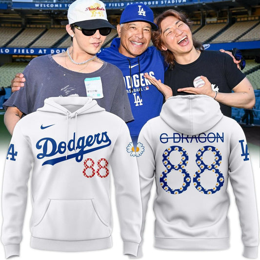 G-Dragon Los Angeles Dodgers Peaceminusone Baseball Hoodie