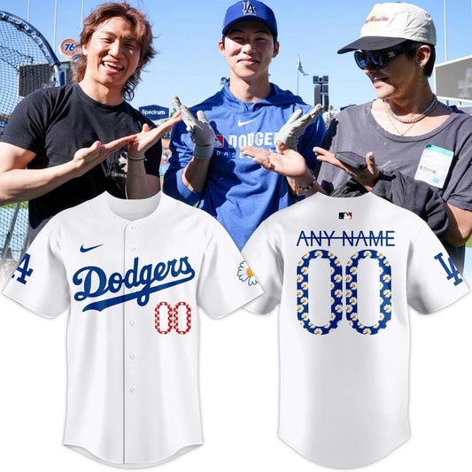 G-Dragon Los Angeles Dodgers Peaceminusone Baseball Jersey