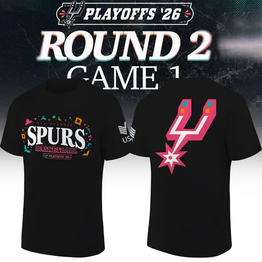 San Antonio Spurs 2026 NBA Playoffs T-Shirt - Round 2
