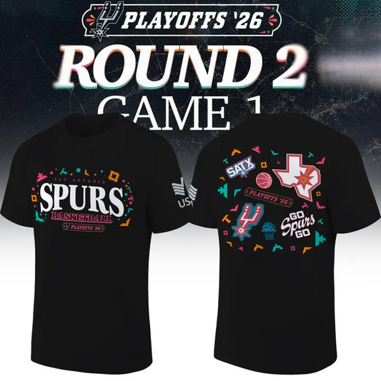 San Antonio Spurs 2026 NBA Playoffs T-Shirt - Round 2