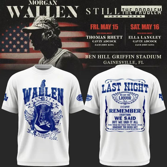 Exclusive Version T-Shirt Signed Morgan Wallen x Florida Gators Football