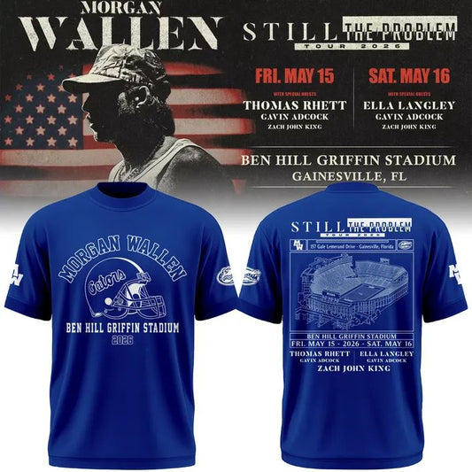 Exclusive Version T-Shirt Signed Morgan Wallen x Florida Gators Football