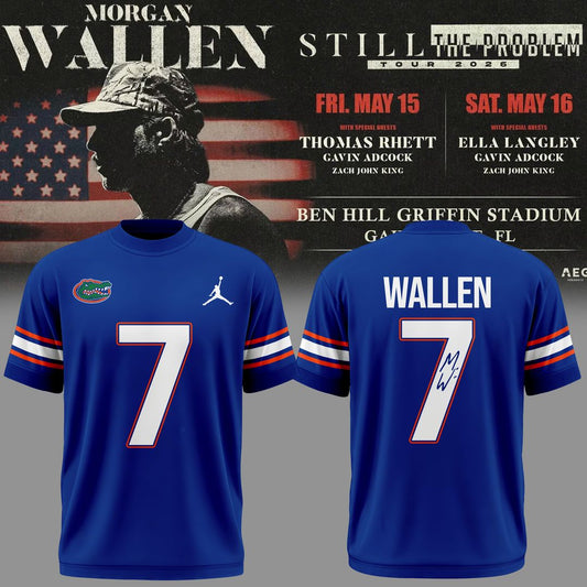 Exclusive Version T-Shirt Signed Morgan Wallen x Florida Gators Football