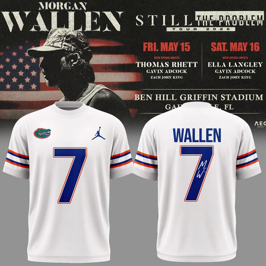 Exclusive Version T-Shirt Signed Morgan Wallen x Florida Gators Football