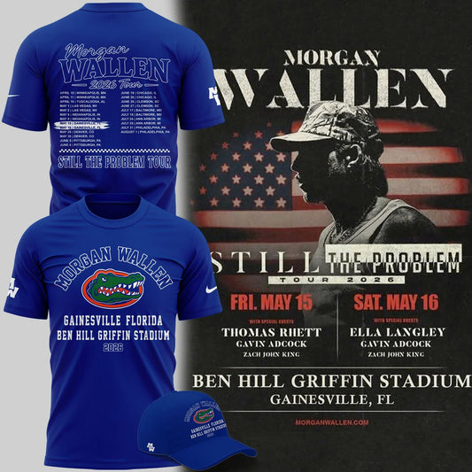 Exclusive Version T-Shirt Signed Morgan Wallen x Florida Gators Football