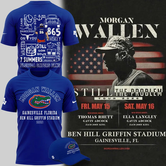 Exclusive Version T-Shirt Signed Morgan Wallen x Florida Gators Football