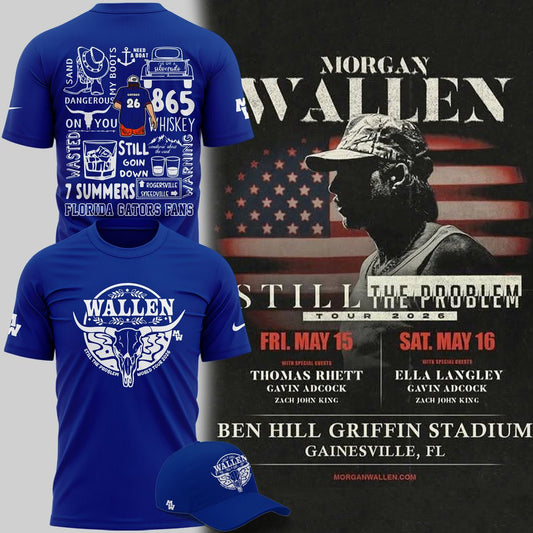 Exclusive Version T-Shirt Signed Morgan Wallen x Florida Gators Football