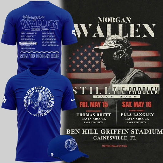 Exclusive Version T-Shirt Signed Morgan Wallen x Florida Gators Football
