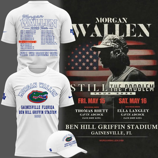 Exclusive Version T-Shirt Signed Morgan Wallen x Florida Gators Football