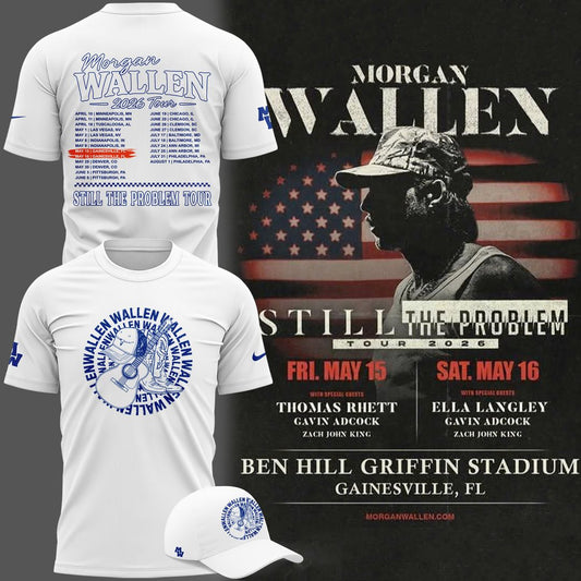 Exclusive Version T-Shirt Signed Morgan Wallen x Florida Gators Football