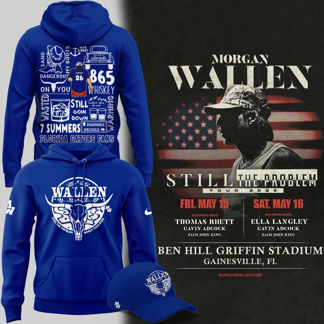 Limited edition Morgan Wallen x Florida Gators Football Hoodie