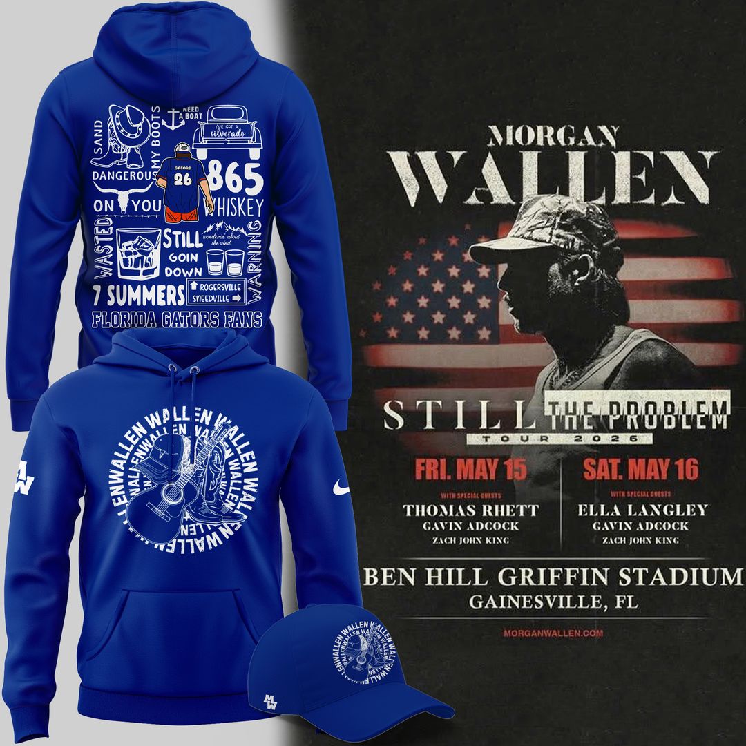 Limited edition Morgan Wallen x Florida Gators Football Hoodie