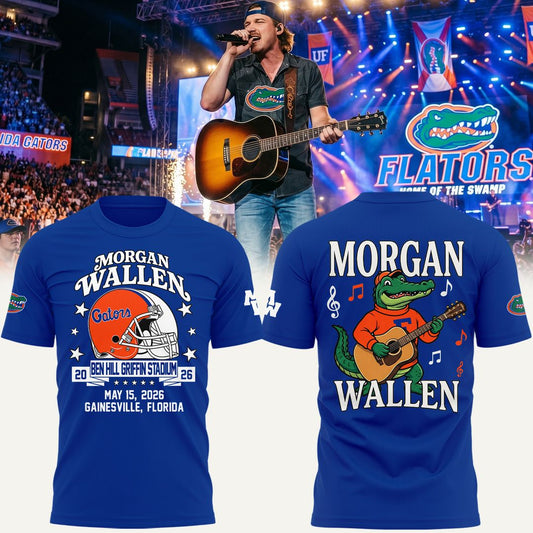 Exclusive Version T-Shirt Signed Morgan Wallen x Florida Gators Football