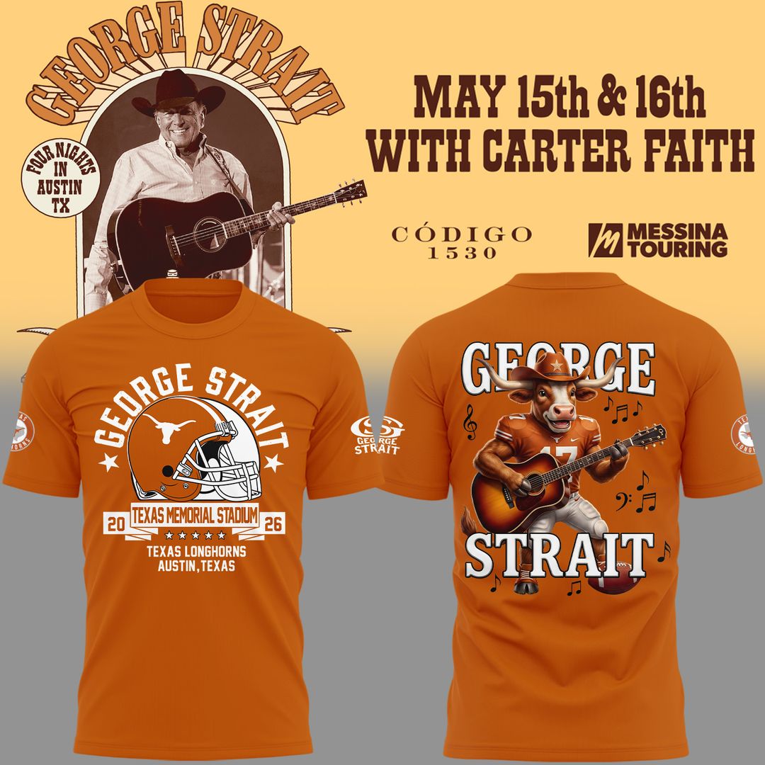George Strait x Texas Longhorns Football - The King of Country Music T-Shirt