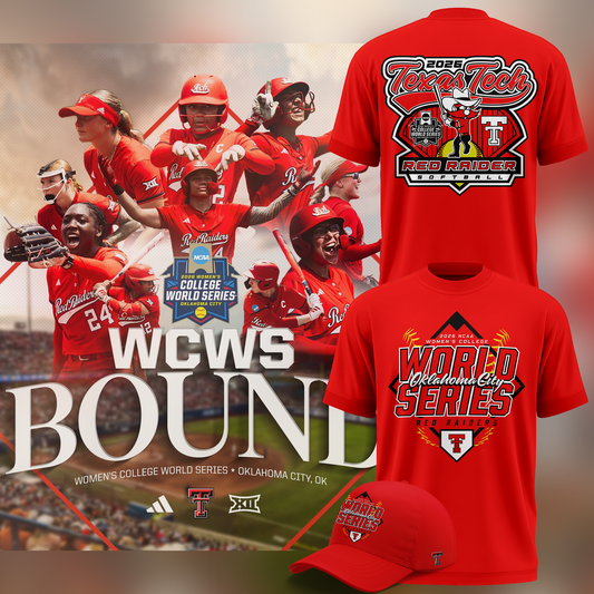 Texas Tech Softball 2026 WCWS Tshirt