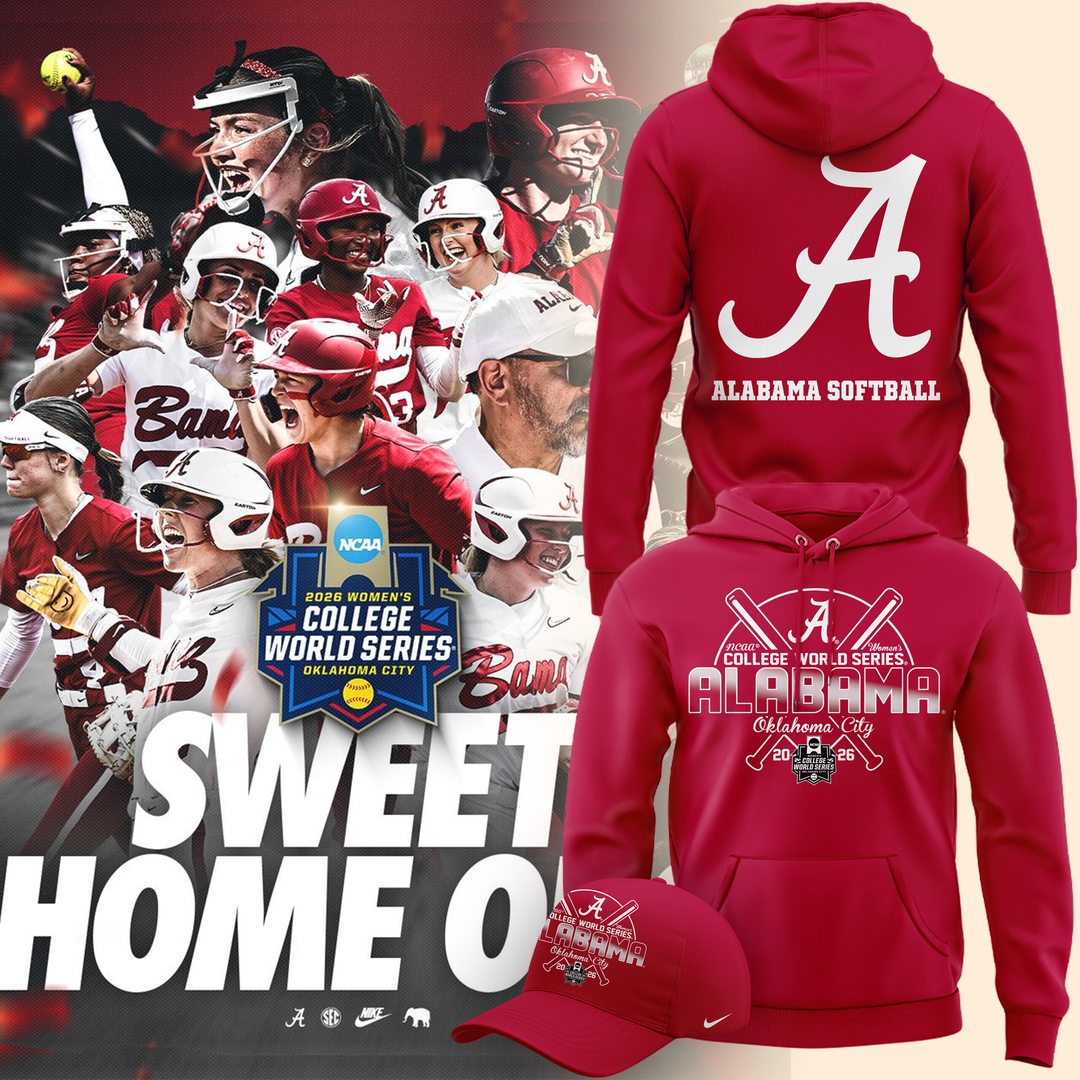 Alabama Crimson Tide softball Women’s College World Series 2026 Limited edition Hoodie