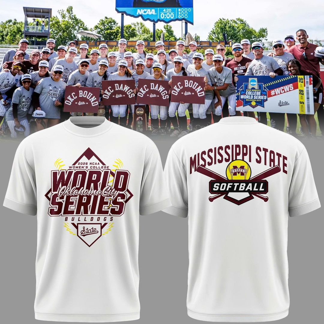 Mississippi State Softball Women’s College World Series Exclusive 2026 T-Shirt