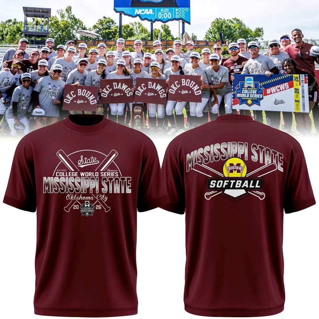 Mississippi State Softball Women’s College World Series Exclusive 2026 T-Shirt