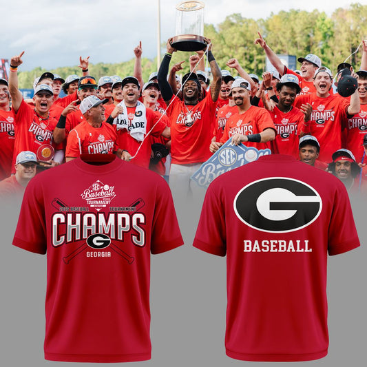 Georgia Bulldogs 2026 SEC Baseball Tournament Champions T-Shirt