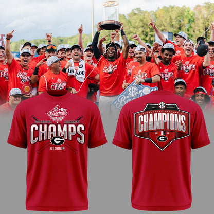 Georgia Bulldogs 2026 SEC Baseball Tournament Champions T-Shirt