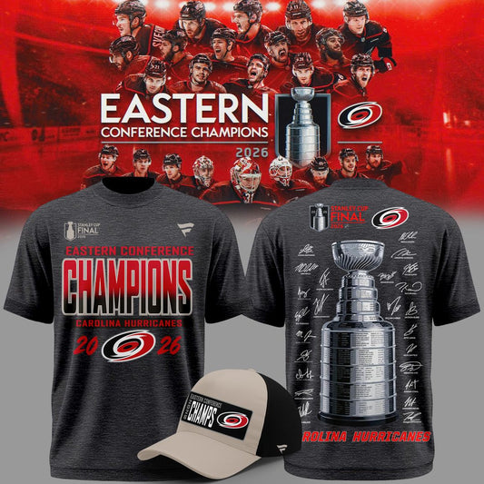 Carolina Hurricanes 2026 NHL Eastern Conference Champions T-Shirt