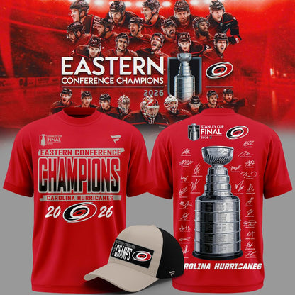 Carolina Hurricanes 2026 NHL Eastern Conference Champions T-Shirt