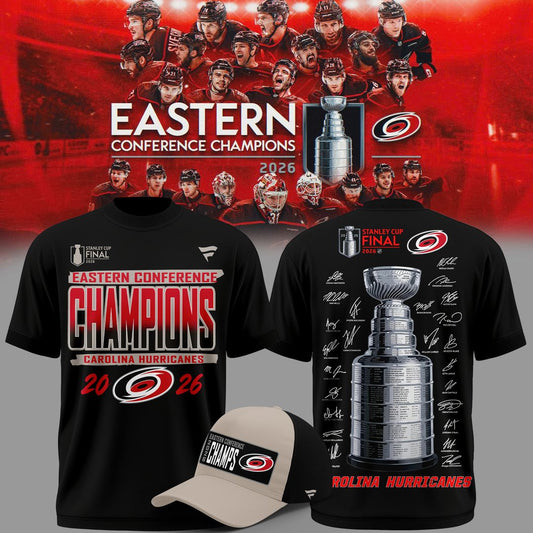 Carolina Hurricanes 2026 NHL Eastern Conference Champions T-Shirt