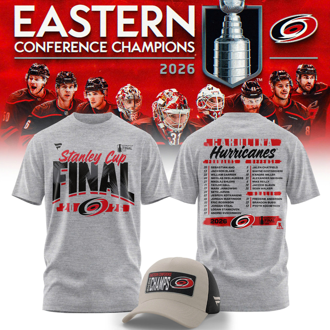 Carolina Hurricanes 2026 NHL Eastern Conference Champions T-Shirt