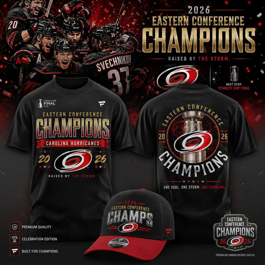Carolina Hurricanes 2026 NHL Eastern Conference Champions T-Shirt
