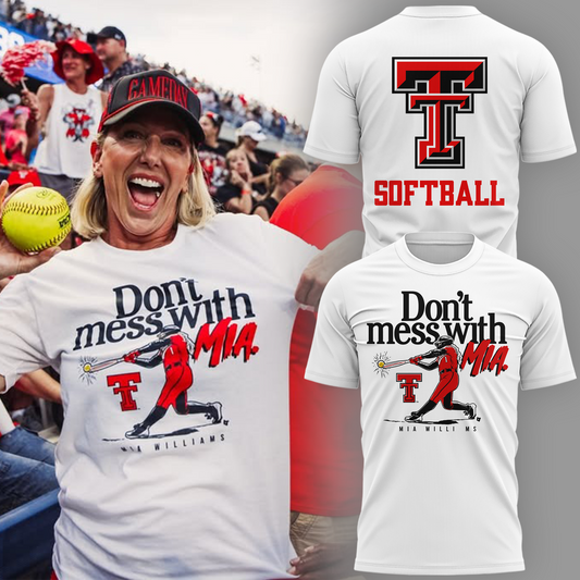 Texas Tech 2026 WCWS Championship "Wreck 'Em-Ready Stance" T-Shirt