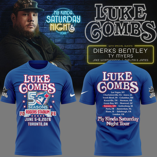 Toronto Blue Jays x LC My Kinda Saturday Night Tour 2026 Limited Edition T-shirt