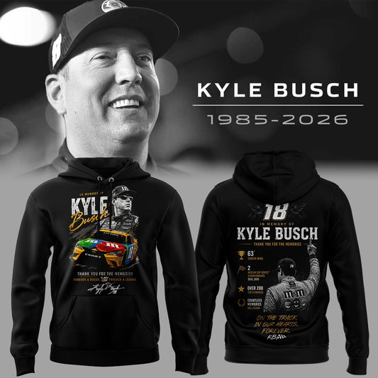 Thank For The Memories Kyle Busch Limited Edition Hoodie