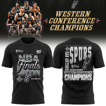San Antonio Spurs 2026 Western Conference Finals Champions T-Shirt