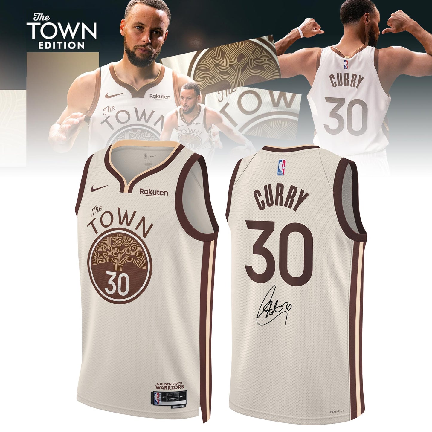 Golden State Warriors Stephen Curry 2025-26 City Edition Jersey