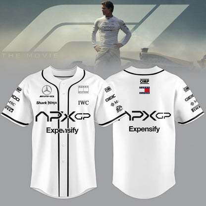 F1 The Movie 2025 APXGP â€œBrad Pittâ€ Jersey