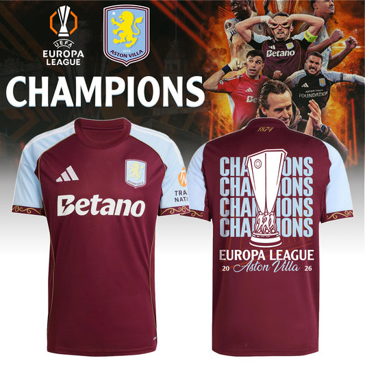 Aston Villa Europa League Winners 25/26 Jersey