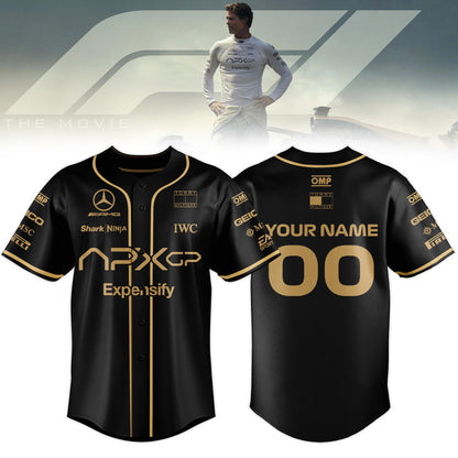 F1 The Movie 2025 APXGP â€œBrad Pittâ€ Jersey