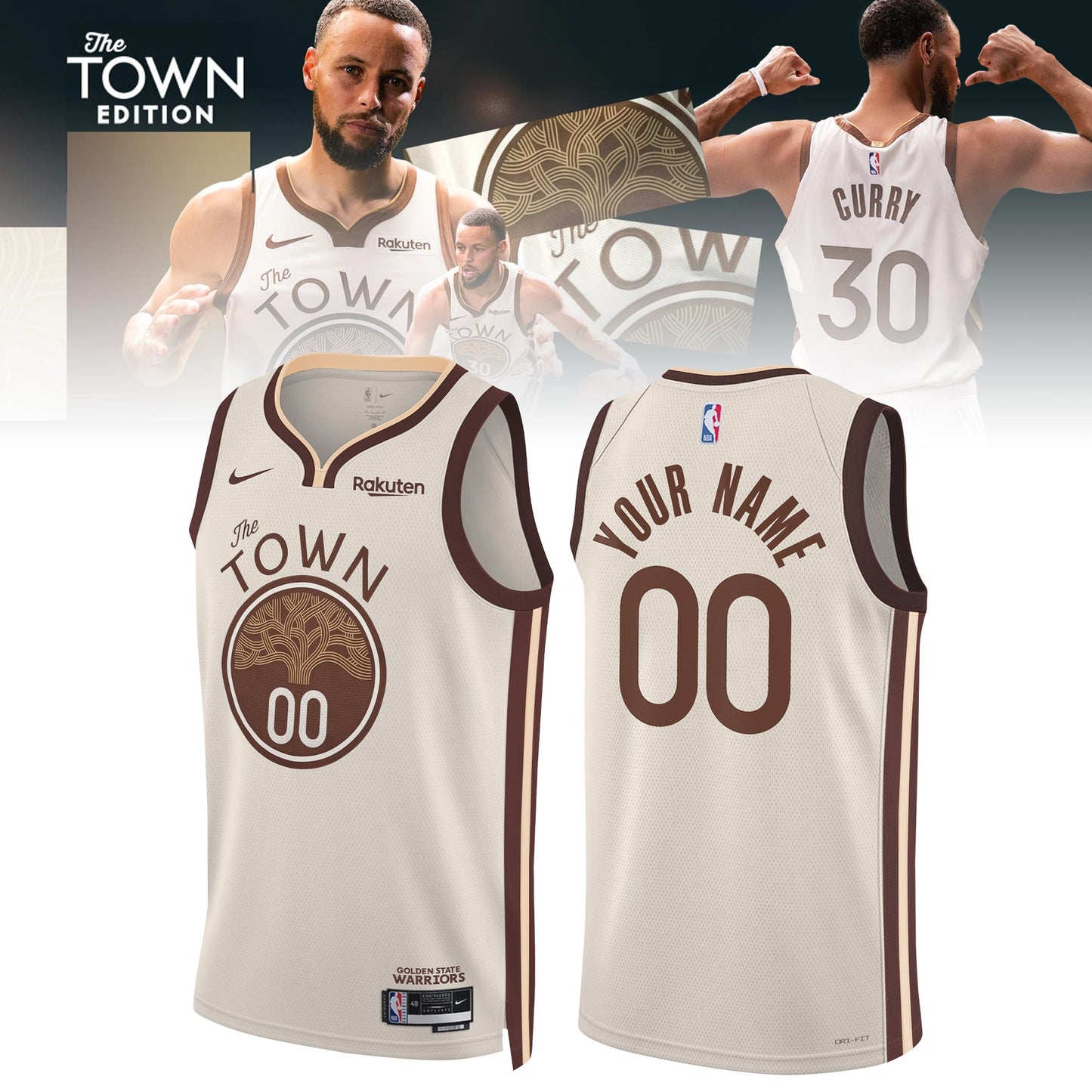 Golden State Warriors Stephen Curry 2025-26 City Edition Jersey