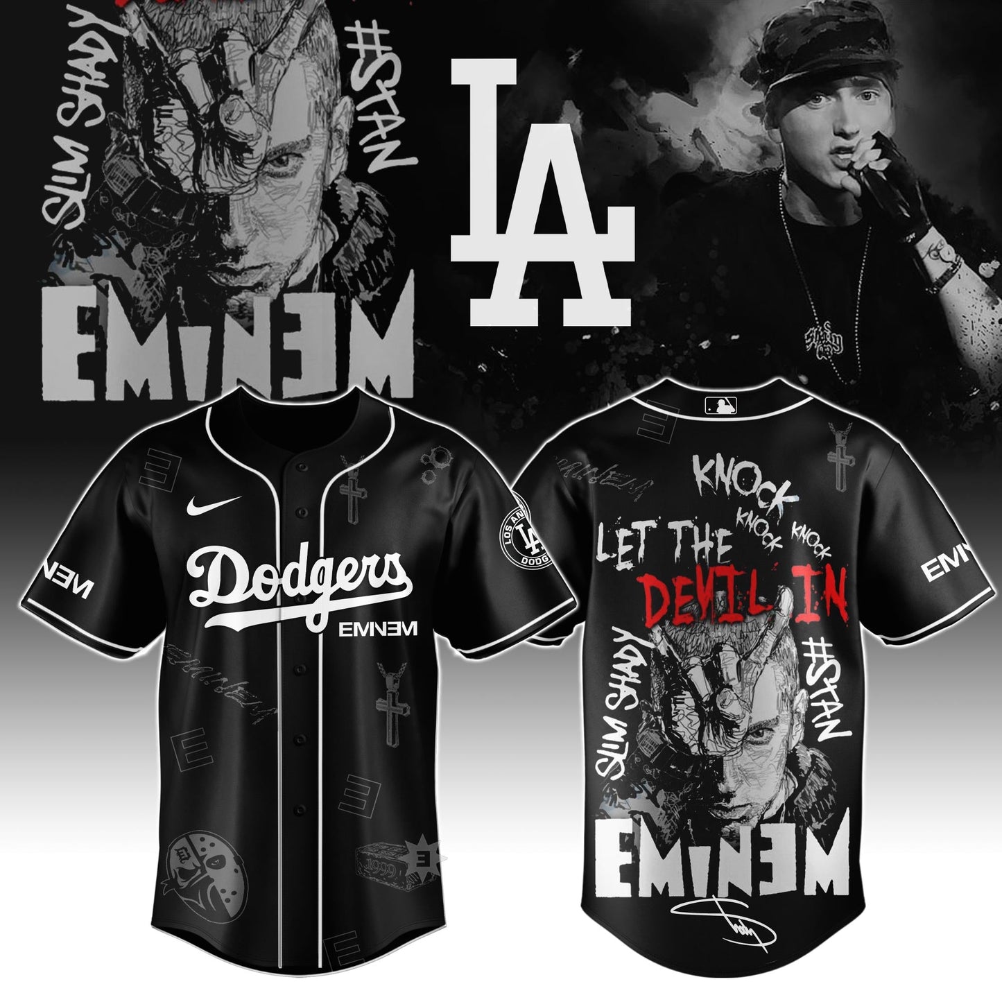 L A Dodgers x Eminem STANS’ TO LAUNCH IN THEATRES WORLDWIDE 2025 Jersey Editions Limited +Selling Out Fast