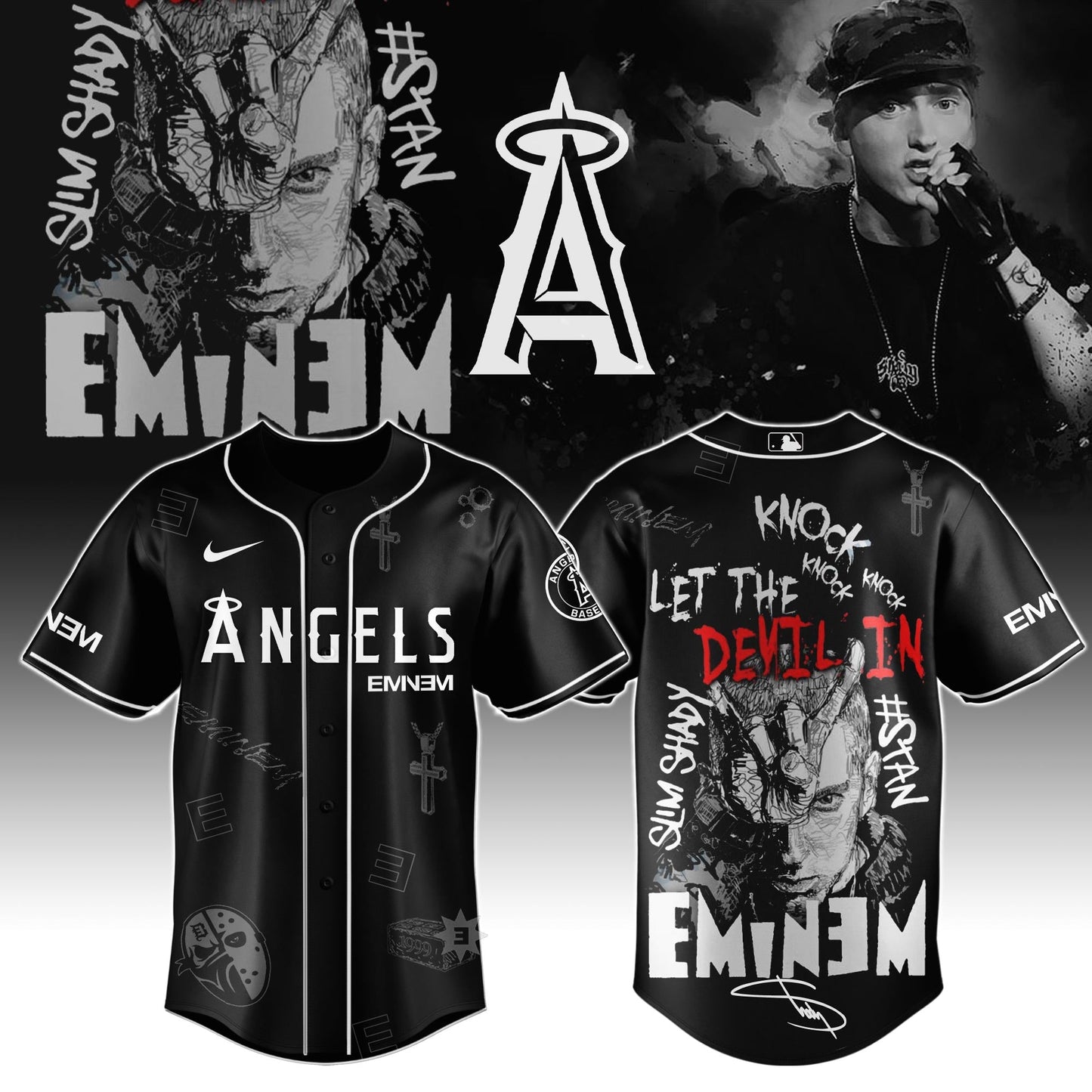 L A Angels x Eminem STANS’ TO LAUNCH IN THEATRES WORLDWIDE 2025 Jersey Editions Limited +Selling Out Fast