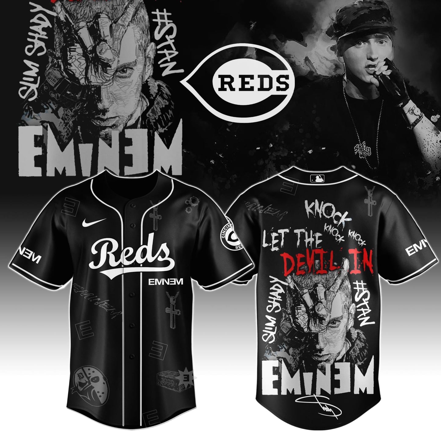 C Reds x Eminem STANS’ TO LAUNCH IN THEATRES WORLDWIDE 2025 Jersey Editions Limited +Selling Out Fast